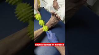 ROODS facilitation Technique in StrokeFlaccidityparalysisparalympicsphysiotherapystrokerecovery [upl. by Avrom]