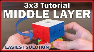 How to Solve the 3x3 Rubiks Cube  Second Layer  Middle Layer [upl. by Afton236]