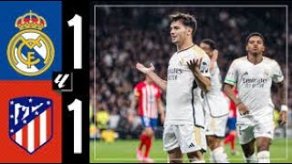 ATLÉTICO DE MADRID 1  1 REAL MADRID  HIGHLIGHTS LALIGA EA SPORTS [upl. by Yrot]