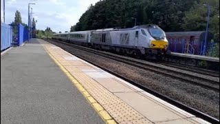 Chiltern Railways 68013 passes through Princes Risborough with 82305 trailing 290824 [upl. by Arot]