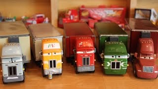 Disney Pixar cars 3 Haulers and all the race cars [upl. by Syxela]