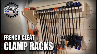 French Cleat Clamp Racks  Woodworking  Shop Organization [upl. by Lihka901]