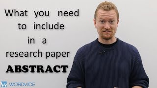 How to Write an Abstract for a Research Paper [upl. by Deppy]