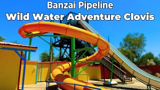 Banzai Pipeline at Wild Water Adventure Clovis 4K POV [upl. by Fiorenza]