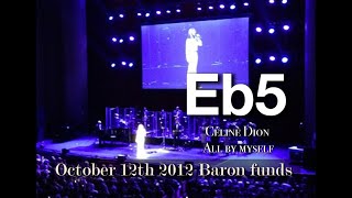 【RARE100LivePerfect Eb5】Celine Dion Live at Baron Funds 2012 [upl. by Urbani]