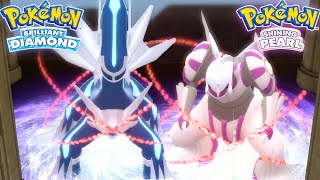 Dialga amp Palkia Awakening Cutscenes in Pokémon Brilliant Diamond amp Shining Pearl [upl. by Annyrb]