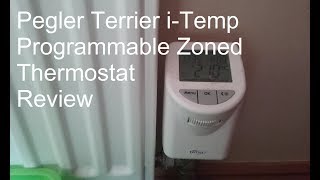 Pegler Terrier iTemp programmable Zoned Radiator Thermostat Review [upl. by Venator]