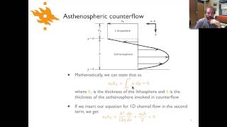 Geodynamics  Lecture 95 Asthenospheric counterflow [upl. by Kirre]