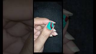 Easy half flower nail art naildecoration nailtutorial nails [upl. by Vtehsta704]