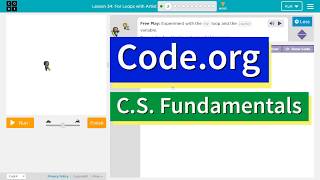 Codeorg Express Lesson 282 For Loops with Artist  Answers Explained  CS Fundamentals [upl. by Hgielime545]