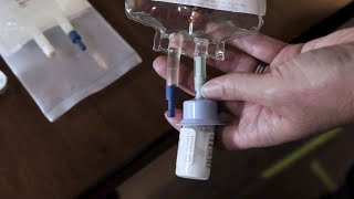 How To Administer IV Medication Using Gravity Infusion  Sutter Infusion Pharmacy Services [upl. by Couhp]