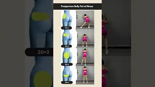 Postpartum Belly Fat At Home 🏠 postpartum bellyfat loseweight bellyfatloss workout home [upl. by Lusa245]