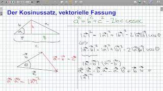 ANG015 Das Skalarprodukt V Kosinussatz vektoriell [upl. by Alag]