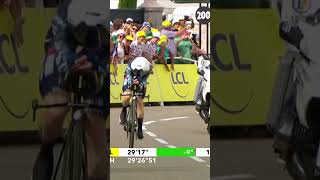 A disappointing time trial for Vingegaard as he loses more time to Pogacar 😰 tdf2024 cycling [upl. by Foscalina]