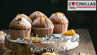 Magdalenas de Naranja  Recetas Thermomix [upl. by Soigroeg]