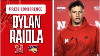 Nebraska Football QB Dylan Raiola speaks with the media following win over UNI [upl. by Vharat]