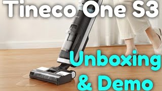 Tineco One S3 Unboxing and Demo [upl. by Dymoke288]