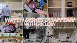 WATCH DISHES SCRUB amp DISAPPEAR  REALTIME  STOPMOTION CLEANING MOTIVATION  ERICLEAN [upl. by Coke]