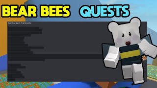 HOW TO DO BEE BEAR 1 TO 5 QUEST amp REWARDS GUIDE  BEESMAS 2024 UPDATE  ROBLOX [upl. by Joao8]