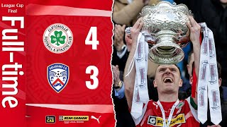 HIGHLIGHTS  League Cup Final Cliftonville 43 Coleraine [upl. by Isiah]