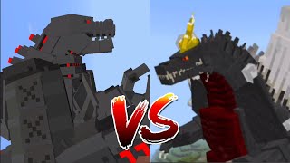 Мехагодзилла 2021 VS спейс годзилла Битвы кайдзю Майнкрафт godzilla kaiju годзилла minecraft [upl. by Sandye]