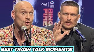 The BEST TRASH TALK from the Tyson Fury vs Oleksandr Usyk press conference [upl. by Rekab]