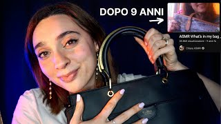 RICREO UN MIO VIDEO ASMR DI 9 ANNI FA 🤍 Cosa cè nella mia borsa [upl. by Glassco]