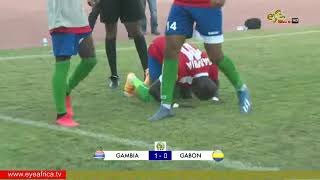 GAMBIA VS GABON SECOND HALF AFCON 2021 QUALIFIERS INDEPENDENCE STADIUM BAKAU [upl. by Arda]