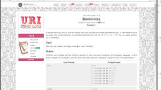 URI Online Judge Solutions in Java  Problem 1018 [upl. by Ahsila184]