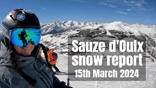 Sauze dOulx snow report [upl. by Sidonnie]