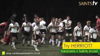 Saracens 2938 Saints Academy Highlights [upl. by Einaej]