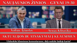 Aktualijos ir atsakymai į klausimus  GYVAI 20240917 [upl. by Euqinmod429]