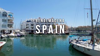 4K Benalmadena Spain  Promenade and Beach Walk  Costa del Sol 2022 [upl. by Bethina817]