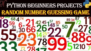 Random Number Guessing Game  Python Beginners Project  2020 [upl. by Nlycaj]