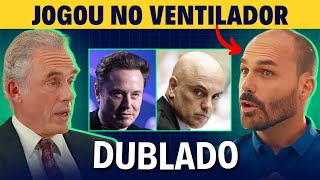 Eduardo Bolsonaro explica CENSURA no Brasil para Jordan Peterson dublado [upl. by Adnorahc]