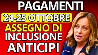 INPS Ultime Notizie Pagamenti ADI Bonus e Assegno Unico il 24 e 25 Ottobre [upl. by Aihtniroc]