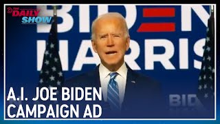 AI Joe Biden is NOT Holding Back in This Ad  The Daily Show [upl. by Furgeson]