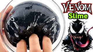 ✖️GLOSSY VENOM SLIME❌ How to make Glossy jiggly Venom Slime with Fevigum at home easy ASMR [upl. by Pricilla]