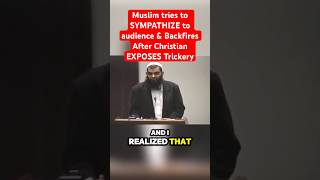 Muslim tries to SYMPATHIZE Audience amp BACKFIRES after Christian Exposes Trickery christian muslim [upl. by Afital627]