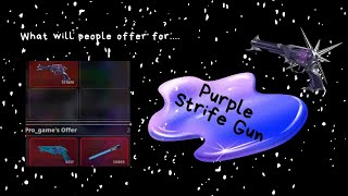 Trading Purple Strife Gun  Murder vs Sherrif Duels [upl. by Lederer682]