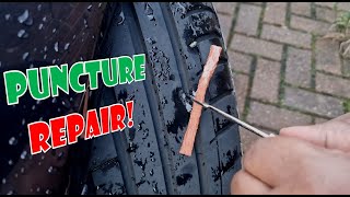 Puncture repair you should probably have this kit in your car 🛞🚗 [upl. by Lrac]