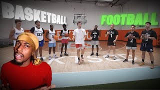 HOWWW FOOTBALL ATHLETES vs BASKETBALL ATHLETES [upl. by Ailey]