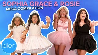 Then and now Sophia Grace and Rosie performing Super Bass ellen shorts [upl. by Hpseoj]