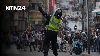 Protestas en Venezuela de miles de ciudadanos que no aceptan el resultado del CNE a favor de Maduro [upl. by Pentha]