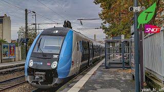 Transillien ligne L démarrage bien rapideZ50000 IDFM Courbevoie  La Défense [upl. by Elgna]