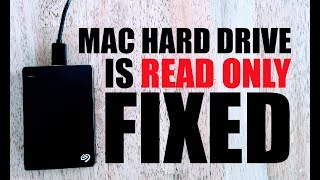 Solved External Hard Drive is Read Only on Mac [upl. by Mcbride]