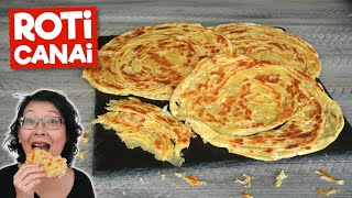 Roti Canai  Fantastic Malaysian  Indian Bread  Easy Spreading Technique by Throwing the Dough [upl. by Henni965]