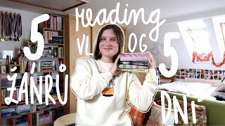 READING VLOG 5 žánrů za 5 dní [upl. by Eeneg116]