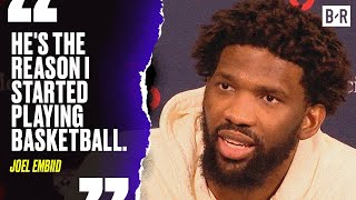 Joel Embiid on Scoring 70 on the Anniversary of Kobe Bryants 81Point Game [upl. by Kaz]