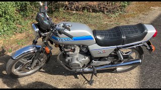 Honda CB250N Super Dream  Walk Around and Short Ride Out Classic Motorcycle [upl. by Yddet936]